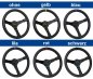 Preview: Set Luisi Mirage Sportlenkrad Leder schwarz geschüsselt & Nabe passend für Audi A4 1994-1997 W1409